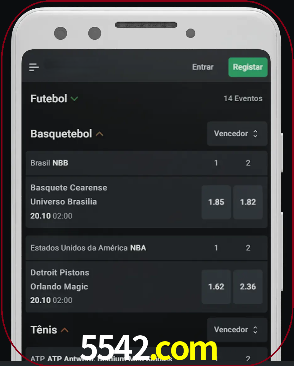 Aposte e assista aos esportes em formato ao vivo.
